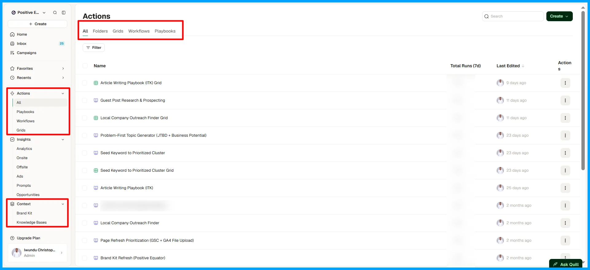 AirOps Grids, Playbooks and Workflows